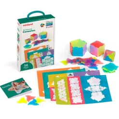 Formas geométricas de colores translúcidos para construir volúmenes (56) - Miniland