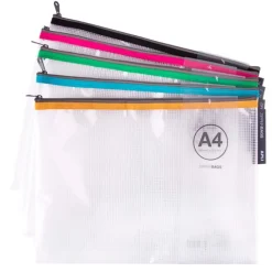 Funda con cremallera para fichas A4 - Apli