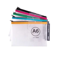 Funda con cremallera para fichas A6 - Apli