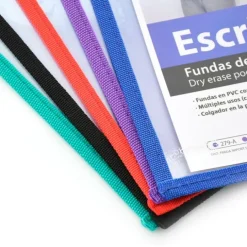 Funda de borrado en seco para fichas A4 Escribe y Borra