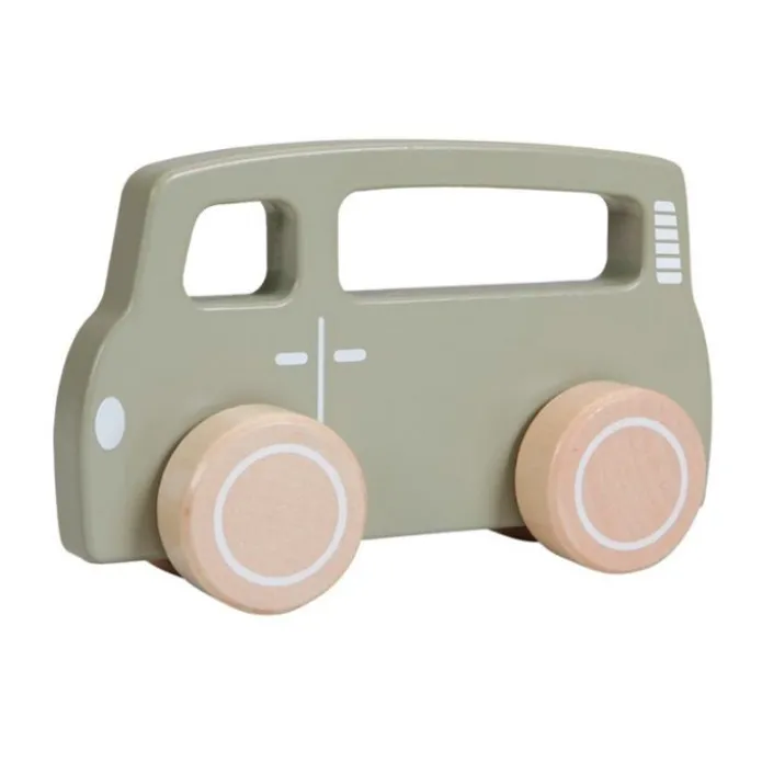 Furgoneta de madera verde oliva - Little Dutch