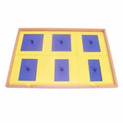 Gabinete geométrico de madera con 6 cajones - Montessori