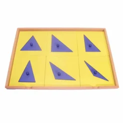 Gabinete geométrico de madera con 6 cajones - Montessori