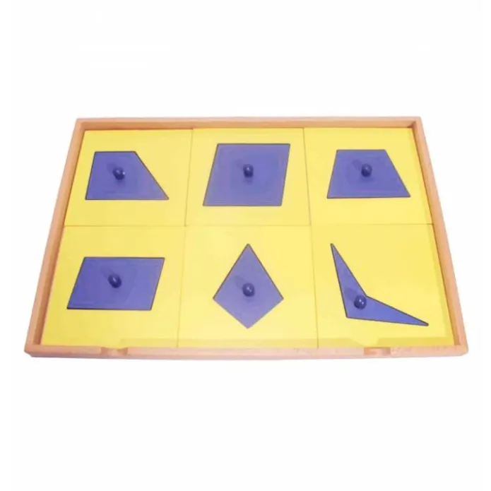 Gabinete geométrico de madera con 6 cajones - Montessori
