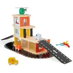 Garaje de madera con accesorios - Janod