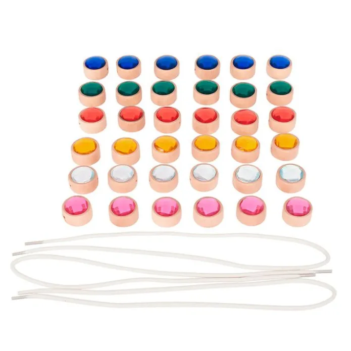 Gemas de madera y cordones para coser y enhebrar (39) - TickiT