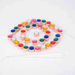 Gemas de madera y cordones para coser y enhebrar (39) - TickiT