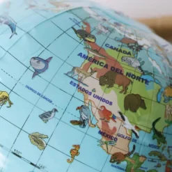 Globo terráqueo hinchable Animales 30 cm - Caly