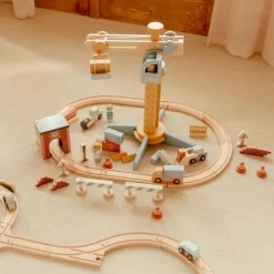 Grúa de construcción para circuito de tren - Little Dutch