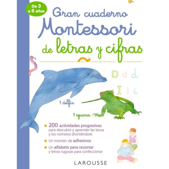 Gran cuaderno Montessori de letras y cifras - Larousse