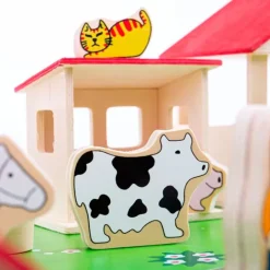 Granja de madera con accesorios - Bigjigs