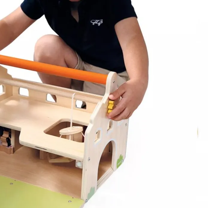 Granja de madera portátil con accesorios - Janod