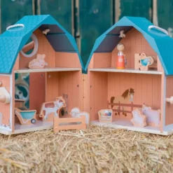 Granja de madera portátil con animales - Little Dutch
