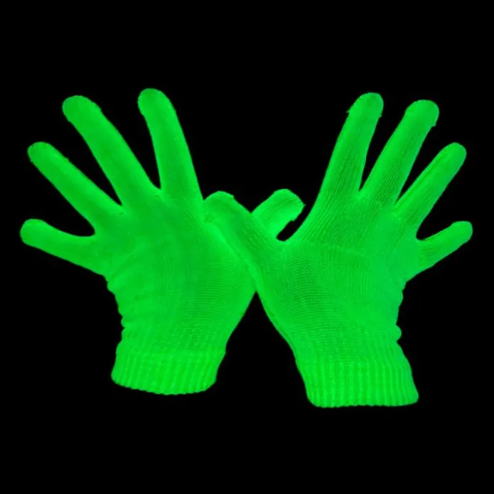 Guantes fluorescentes luz ultravioleta - Playlearn