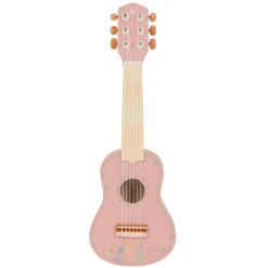 Guitarra de madera rosa Safari Friends - Little Dutch