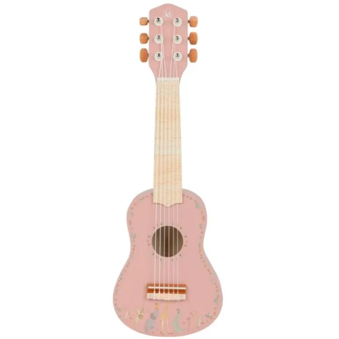 Guitarra de madera rosa Safari Friends - Little Dutch