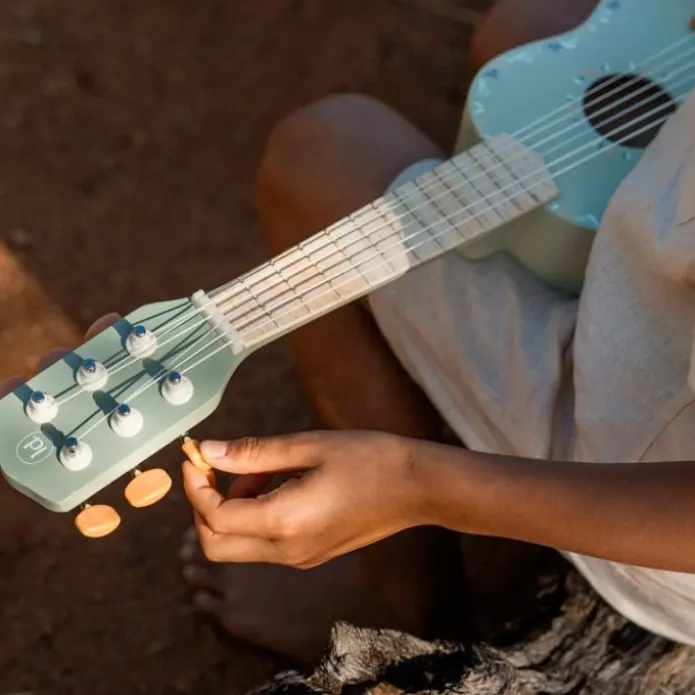 Guitarra de madera verde Safari Friends - Little Dutch