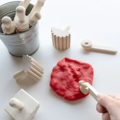 Herramientas de madera para plastilina y arena (12) - Deukaliptus