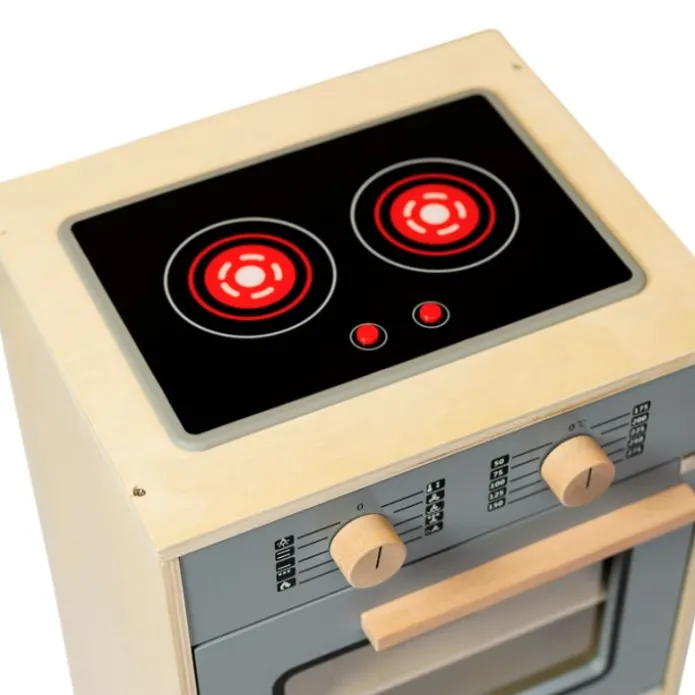 Horno y vitrocerámica de madera Emerald Green MamaMemo - Astrup + REGALO tabla cortar