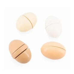 Huevera con 4 huevos cocidos de madera - Janod