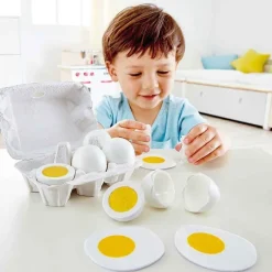 Huevera con 6 huevos cocidos y fritos - Hape