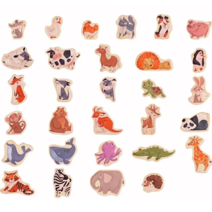 Imanes de madera Animales (30) - Hape