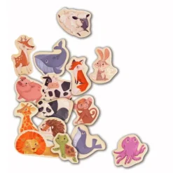 Imanes de madera Animales (30) - Hape