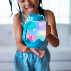 Jarra sensorial azul con luces - GloPals