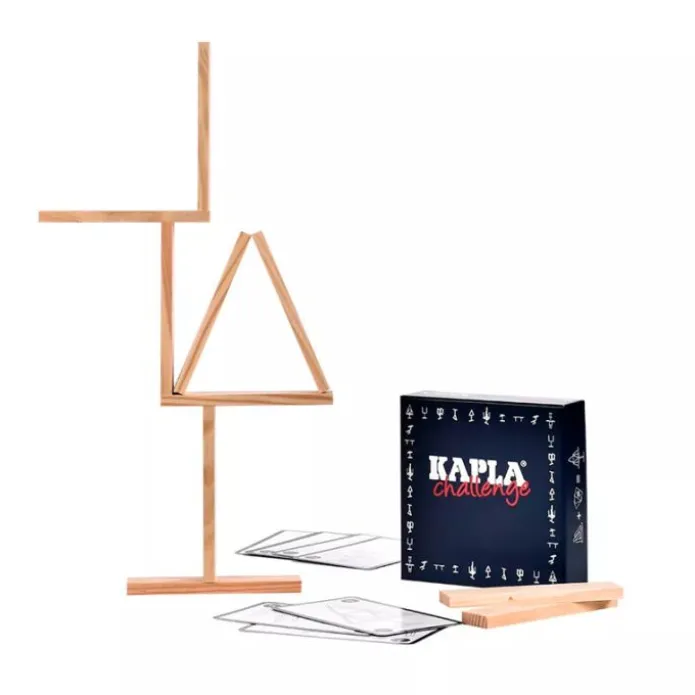 Juego Challenge 12 desafíos y 16 bloques de madera - KAPLA