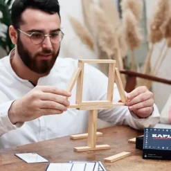 Juego Challenge 12 desafíos y 16 bloques de madera - KAPLA