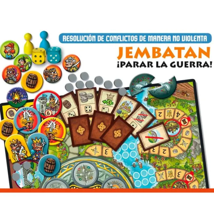 Juego cooperativo Jembatan Misión ¡Parar la guerra! - Ekilikua