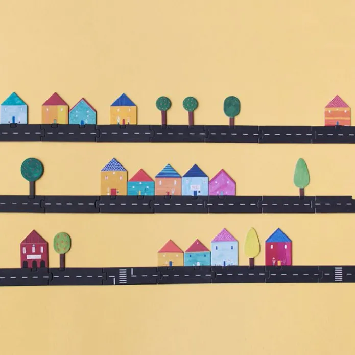 Juego cooperativo Roads carreteras y coches - Londji