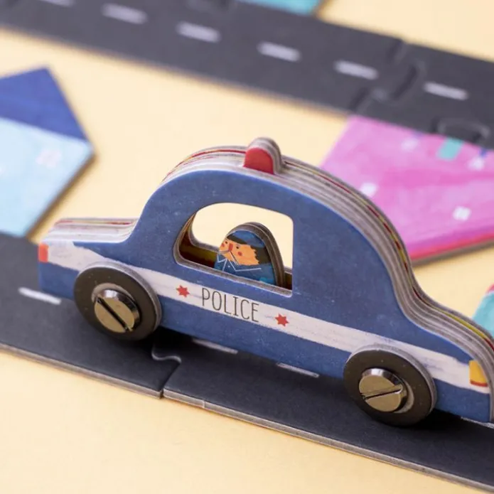 Juego cooperativo Roads carreteras y coches - Londji