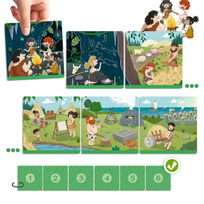 Juego de asociación ¡Descubre la historia de la humanidad! - Akros