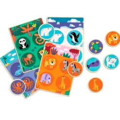 Juego de asociación Loto Animales-Hábitat - Djeco