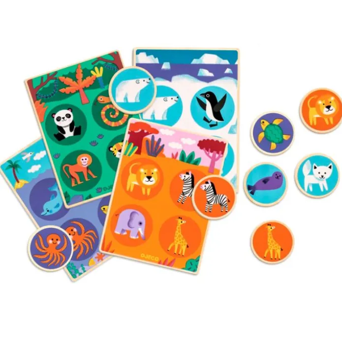 Juego de asociación Loto Animales-Hábitat - Djeco