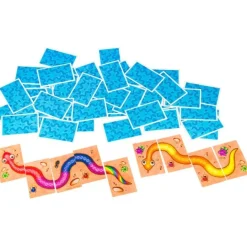 Juego de asociación Serpentina: serpientes de colores - Mercurio