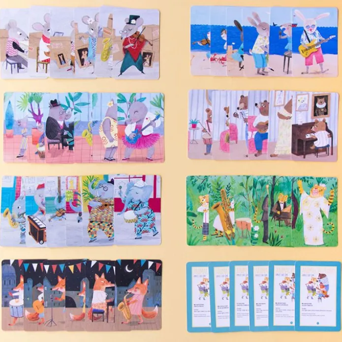Juego de cartas de asociación Animal Big Band - Londji