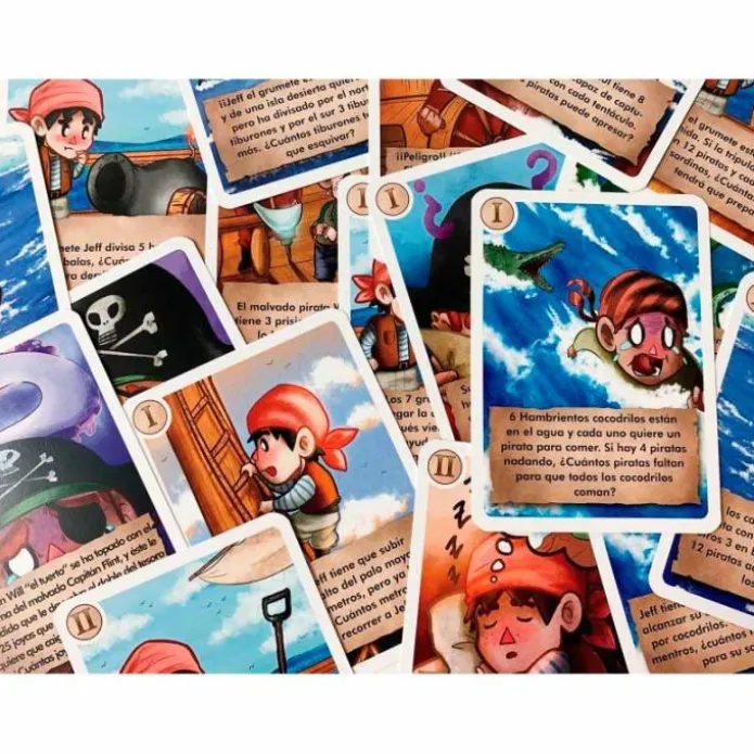 Juego de cartas de cálculo Jeff el grumete Club A - Átomo Games