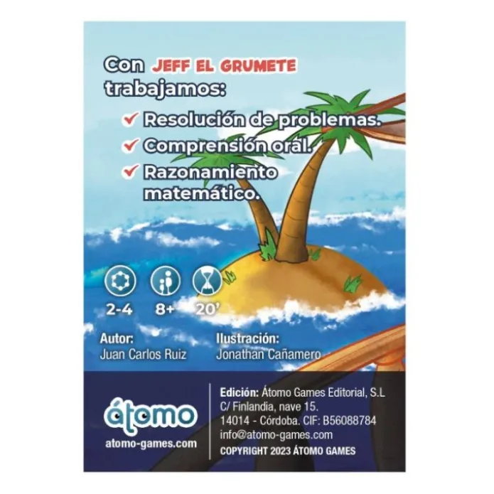 Juego de cartas de cálculo Jeff el grumete Club A - Átomo Games