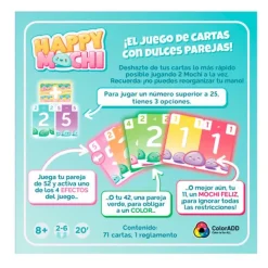 Juego de cartas de estrategia Happy Mochi - Asmodee