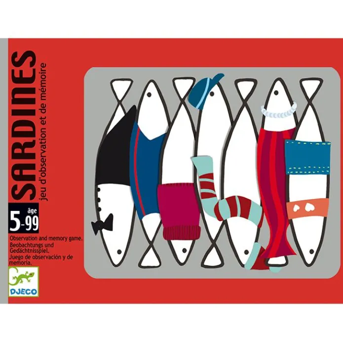 Juego de cartas de memoria Sardinas - Djeco