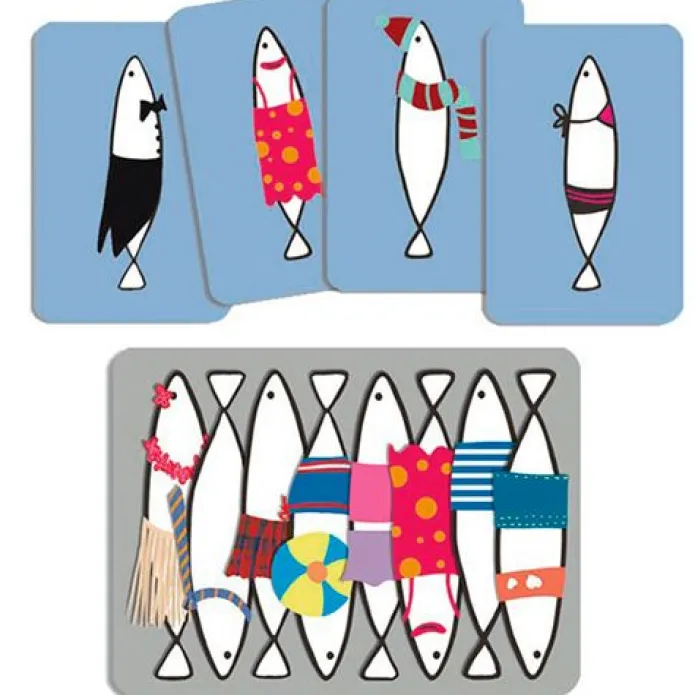 Juego de cartas de memoria Sardinas - Djeco