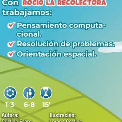Juego de cartas pensamiento computacional Rocío La Recolectora Club A - Átomo Games