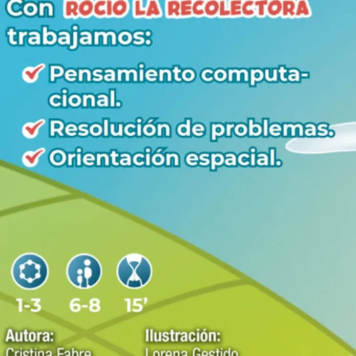 Juego de cartas pensamiento computacional Rocío La Recolectora Club A - Átomo Games