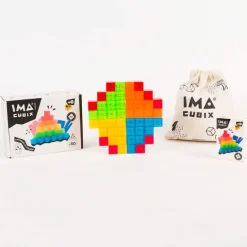 Juego de construcción Cubix 50 cubos magnéticos - Braintoys