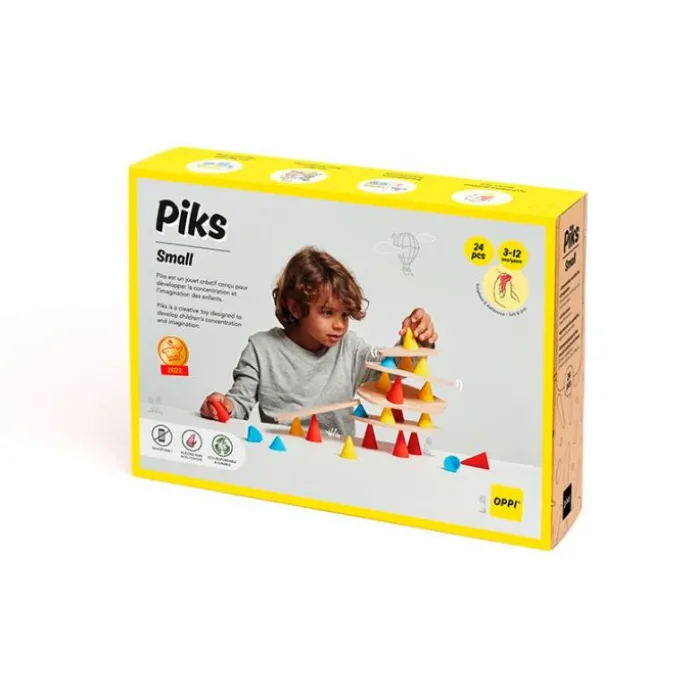 Juego de construcción tablas y conos Piks (24) - Oppi