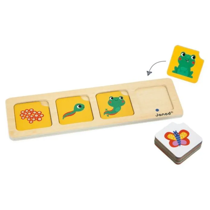 Juego de cronología: tarjetas de secuencias de madera - Janod