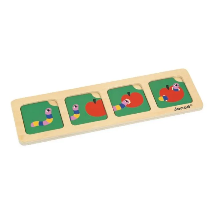 Juego de cronología: tarjetas de secuencias de madera - Janod