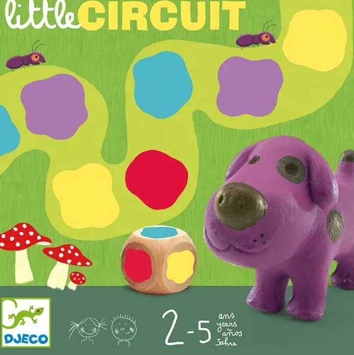 Juego de dados Little circuit: carreras de animalitos - Djeco